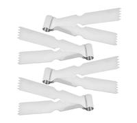 Juego de pinzas de cocina de metal, 4 piezas, pinzas para hornear pasteles, herramienta de rebordeado de pastelería de acero inoxidable | Herramienta de sellado de decoración de galletas para pasta