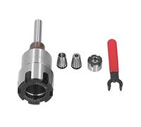 Juego de pinzas de fresadora, convertidor ER20 de acero al carbono duradero de alta precisión con pinza de resorte y tuerca de llave, para carpintería CNC, fresado, perforación y grabado (mango de 1/4