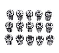 Juego de pinzas de resorte ER11 de 1 mm a 7 mm para herramientas de torno de fresado CNC, 15 unidades