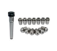 Juego de pinzas de resorte MT1, MT2, MT3 ER11, portaherramientas de cono Morse MTA MTB for máquina de grabado CNC y fresadora de torno, 1 unidad(MTB2-ER11,ER11-15pcs)