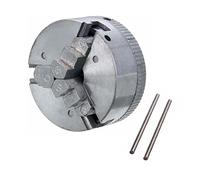 Juego de pinzas de resorte portabrocas de aleación de zinc manual de metal autocentrado 3 mordazas abrazadera de portabrocas con llave de 2 portabrocas para máquina de torno CNC herramienta