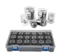 Juego de pinzas ER ER11 ER16 ER20 ER25 ER32 ER40 alta precisión con sujeción 0,008 mm y mandril recolección resorte Pinzas de Resorte(Color 2 AA (0.008mm),ER25-15Pcs)