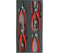 Juego De Pinzas Para Anillos De Retención Knipex 00 20 01 V02 - 6 Piezas