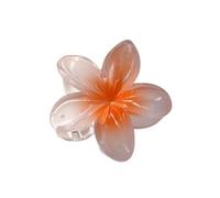 Juego de pinzas para el pelo con diseño de flor de huevo, estilo bohemio, para vacaciones en la playa, color naranja
