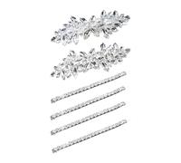 Juego de pinzas para el pelo de perlas clásicas para novia, ceremonia de boda, diamantes de imitación, horquillas para novia, accesorios de joyería para despedida de soltera