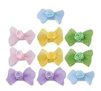 Juego de Pinzas para el Pelo para Mascotas, Horquillas con Clip con Lazo, Accesorios para Perros y Gatos, 10 Uds., Uso Diario Bonito