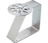 KitchenCraft Juego de pinzas para manteles, diseño sol, acero inoxidable, 4 piezas, plata,6 x 5cm