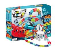 Juego de pista de carreras de coches de juguete, vehículo de luz educativo, pequeños juguetes para coche, para niñas, salón, dormitorio, actividad familiar, fiesta, regalo, guardería, escuela