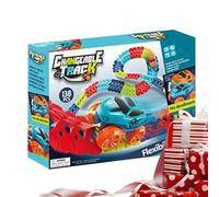 Juego de pista de carreras de coches | vehículo LED educativo, pequeños juguetes para coche, para niñas, salón, dormitorio, actividad familiar, fiesta, regalo, guardería, escuela