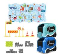 Juego De Pista De Juguete de Coche con Puzle y Pistas | Juego De De Desafío Mental Para Niños Y Niñas De 3 A 6 Años Para Casa Y Jardín