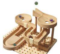 Juego De Pista De Mármol - Pista Mármol Madera 8,86 X 6,5 Pulgadas | Modelo Montaña Rusa, Juego Ingeniería Creativa para Niños, Niñas Y Niños | Kit Construcción Laberinto Duradero