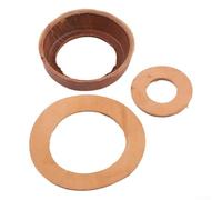 Juego de pistones de repuesto para bombas manuales tipo 75, montaje completo con puño de cuero, junta de sellado, 2 arandelas, construcción de hierro fundido, marrón gris-negro