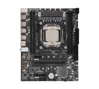 Juego de Placa Base de CPU X99D4M4 DDR4 LGA 2011 3 Placa Base de Computadora E5 2670V3 CPU Placa Base de Escritorio con Fuente de Alimentación Estable, Memoria Eficiente,