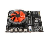 Juego de Placa Base X79, Kit de Placa Base para computadora, CPU E5 2420 8G DDR3 6 núcleos 12 Hilos Combo de CPU de Placa Base con Ventilador Luz indicadora DU AL para PC