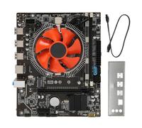 Juego de Placa Base X79, LGA 1356 E5 2420 CPU 8G DDR3 6 Núcleos 12 Hilos Placa Base con Ventilador, PCIE X16 PCIE X1, SATA3.0, Puerto de Red RJ45, Luz Indicadora Doble