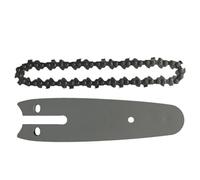 Juego de placa guía y cadena eléctrica de 4/6/8 pulgadas, accesorios de carpintería para sierra de cadena de repuesto para mini motosierra, 6 pulgadas, h