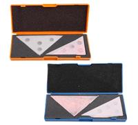 Juego de placas de ángulo alto, bloque angular, juego de 2 piezas 30-60-90 45-45-90 +/- 20 segundos de almacenamiento de herramientas para maquinista de bloque angular