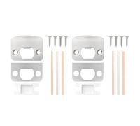 Juego de placas de bloqueo de puerta de acero inoxidable para reparación de cerraduras de puerta, juego de refuerzo adecuado para el hogar seguro