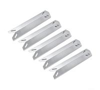 Juego de placas de calor de acero inoxidable para parrillas de gas modelos 2556/2456/99512, 15.5 x 3.15 pulgadas, divisor de deflector de fuego de repuesto para barbacoa - 5 unidades