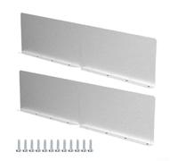 Juego de placas de desviación de agua de lluvia para techo y canalón con placas deflectoras de aluminio para protección y prevención de problemas relacionados con el agua (2 piezas)