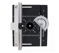 Juego de placas de inserción de mesa de enrutador, elevadores de enrutador for placa de inserción de mesa de enrutador for carpintería, ranurado, recorte, mesa de biselado(Black Plate Set)