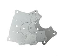 Juego de placas de reparación de bisagras de acero inoxidable diseñadas para restaurar puertas y cajones de armarios de manera eficaz (4)
