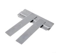 Juego de placas de válvula de compresor de aire, espaciador de metralla de acero al manganeso para compresor de pistón, 10 piezas (5 x 47 mm + 5 x 57 mm), piezas de repuesto plateadas