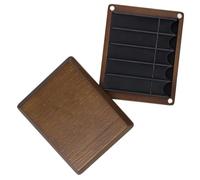 Juego de planificador de tallos transportable, compartimento forrado velutinoso, textura de madera natural, cuidado de instrumentos, estuche profesional con revestimiento percibido