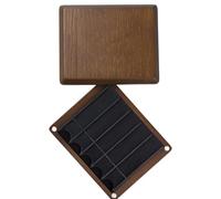 Juego de planificador de tallos transportable, compartimento forrado velutinoso, textura de madera natural, cuidado de instrumentos, planificador denso de tallos de roble