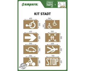 Juego de plantillas Ampere, ciudad / municipio