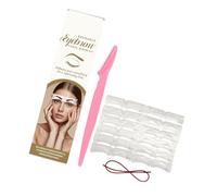 Juego de plantillas de cejas de varios estilos, diseño ergonómico para una aplicación sin esfuerzo, plantilla esencial de larga belleza para principiantes