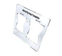 Juego de plantillas de incrustaciones de mariposa, ranurado, herramienta auxiliar, corte de madera, pajarita perfecta, para carpintería, plantilla de incrustación de mariposa