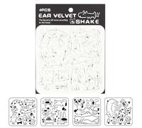 Juego de plantillas de PET reutilizables para el aula para proyectos de arte navideños y plantillas fáciles de dulces