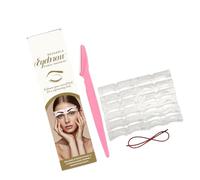 Juego de plantillas para cejas, 8 estilos para uso diario y ocasiones especiales, herramienta de belleza ergonómica para todos los niveles de habilidad, juego de sellos simétricos para cejas