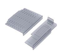 Juego de plantillas para taladrar tiradores de puertas, guía de montaje para manijas de cajones y gabinetes con una precisión de 0,02 mm, plantilla de ABS para instalación horizont