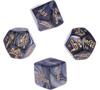 Juego de Plástico para Fiesta Romántica de Dados, Juego de Dados, Regalo de Chica de Despedida de Soltero 6X7JF4