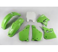 JUEGO DE PLÁSTICOS PARA KAWASAKI KX 250 '90-'91, COLOR OEM (VERDE/BLANCO) (KA188