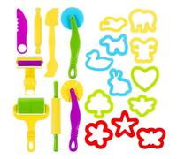 Juego de plastilina - Juego de plastilina fácil de usar, juego de plastilina, rodillos, cortadores, extrusores, accesorios, moldes de arcilla, rodillos, herramientas de modelado