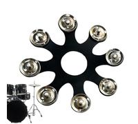 Juego de platillos Hi-Hat, platillos de tambor montables de acero inoxidable , accesorios profesionales a prueba de óxido, suministros de batería multifuncionales para varias músicas
