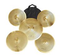 Juego De Platillos Silenciosos Sombreros Altos De 14"Crash De 16"Crash De 18"Crash De 20"Platillo De Bajo Volumen Para Práctica De Batería De Paseo Más Una Bolsa Para Platillos(E)