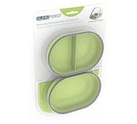 Juego de Plato y Alfombrilla SureFeed Sure Petcare, Compatible con el comedero para Mascotas SureFeed con Lector de Microchip y Tapa sellada integrada, para Comida húmeda y Seca, Color Verde.