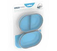Juego de Plato y Alfombrilla SureFeed Sure Petcare, Compatible con el comedero para Mascotas SureFeed con Tapa sellada integrada y Lector de Microchip, para Comida húmeda y Seca, Color Azul