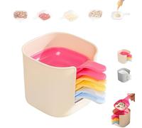 Juego de plato y soporte for salsa, plato de reputación, plato for salsa de soja, mini tazones for salsa con asa, incluye 6 platos for condimentos con caja de almacenamiento, for fiestas, picnics. Pla