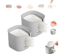 Juego de plato y soporte for salsa, plato de reputación, plato for salsa de soja, mini tazones for salsa con asa, incluye 6 platos for condimentos con caja de almacenamiento, for fiestas, picnics. Pla