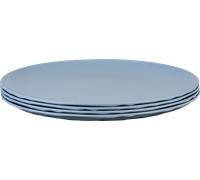 Juego de platos Koziol plato club 4 piezas plano 260 mm nature flor azul