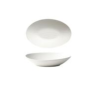 Juego de platos llanos de cerámica, Ceramic Oval Deep Stackable Dinner Plate Multicolor 9in-11in(A,9in)