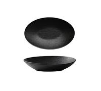 Juego de platos llanos de cerámica, Ceramic Oval Deep Stackable Dinner Plate Multicolor 9in-11in(B,11in)