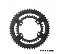 Juego de platos para bicicleta de carretera 105 R7000 R8000 R9100 para 105 | Opciones 50-34T 52-36T 53-39T, engranajes CNC de aleación de aluminio 7075, acabado negro para mejorar el rendimiento y el