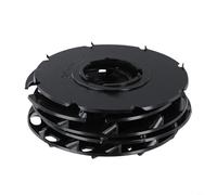 Juego de platos para plantas EarthWay 1001-B para sembrador de jardín, platos de siembra intercambiables para rábano, zanahoria, frijol, remolacha, maíz, guisante, 6 piezas, plástico negro para