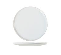 Juego De Platos Pearl Blanco Oro Plano 27 Porcelana